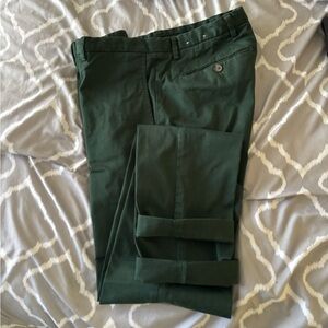 Men’s BB Red Fleece Garment-Dyed Forest Green Chinos